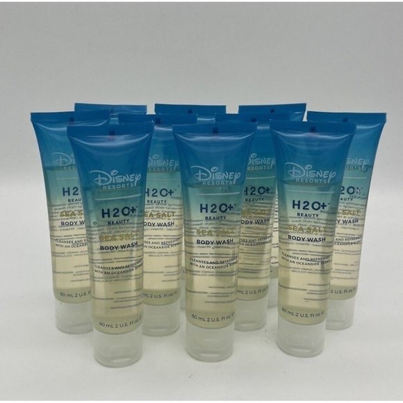 Disney H2O+ Beauty Sea Salt Body Wash 2 fl oz Lot of 10 Tubes NEW